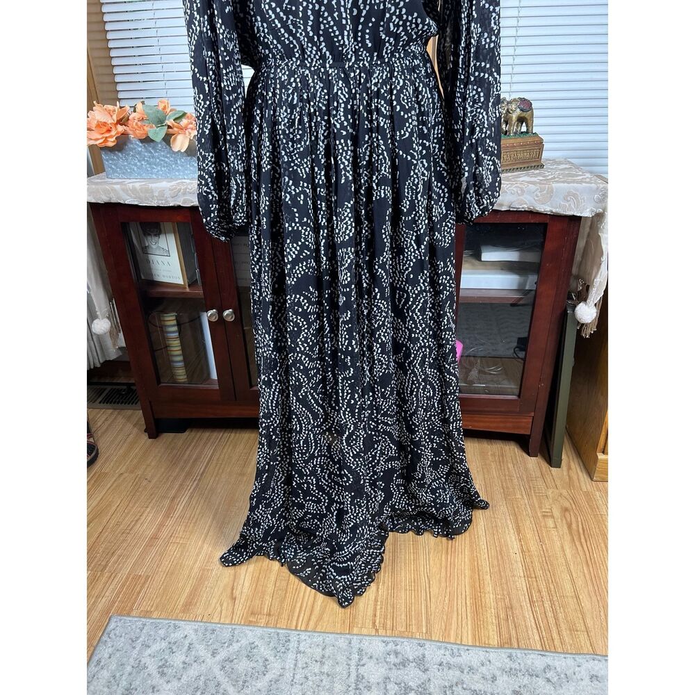 Anthropologie Payal Jain Sheer Maxi Wrap Dress Size Large NWT - Picture 6 of 6